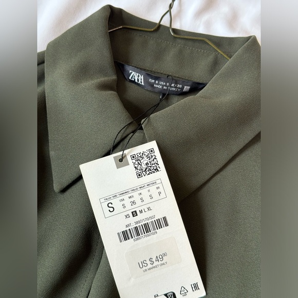 Zara Women’s Green dress, size S - Picture 3 of 4